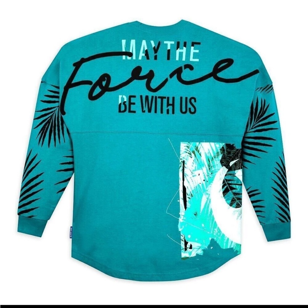Disney Teal 2022 Star Wars Rebel Leader May The Force Be With Us Spirit Jersey S